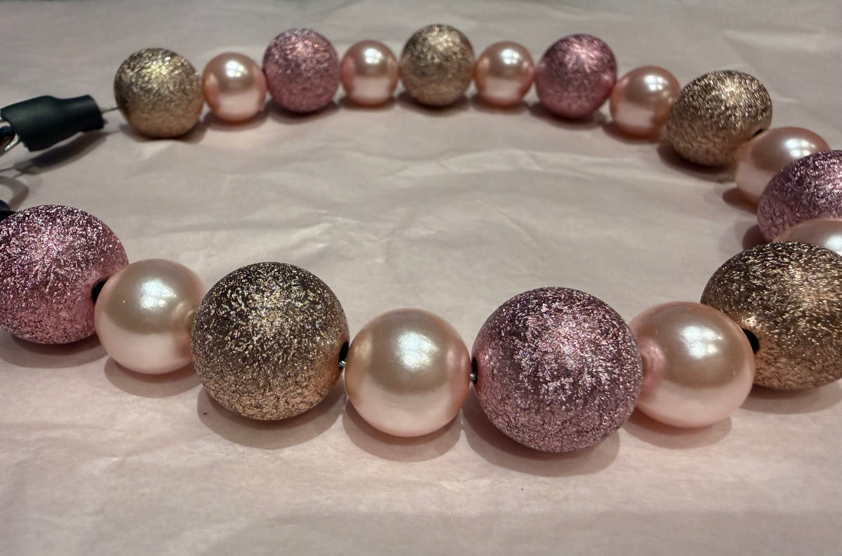 COCO APPROVED™ Rose Champagne Luxury Beaded Collar