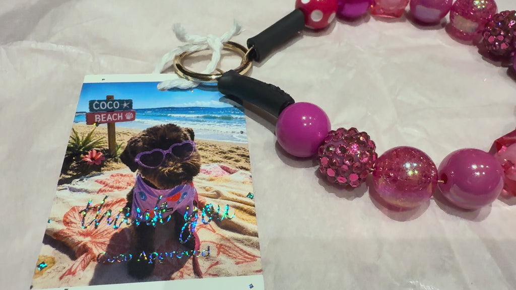 COCO APPROVED™ Pink Barbie Luxury Beaded Collar